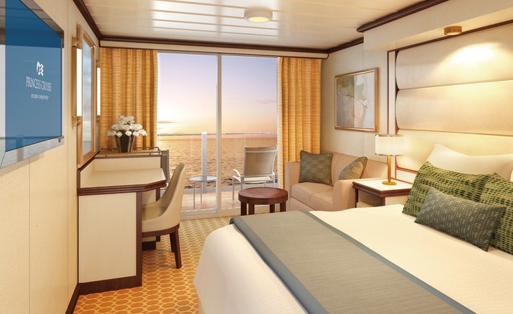 Deluxe каюта с балконом (DB) на Sky Princess