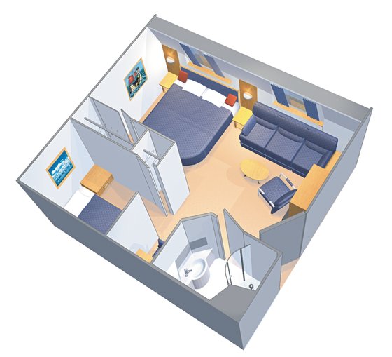 Схема Каюта с окном Ultra Spacious