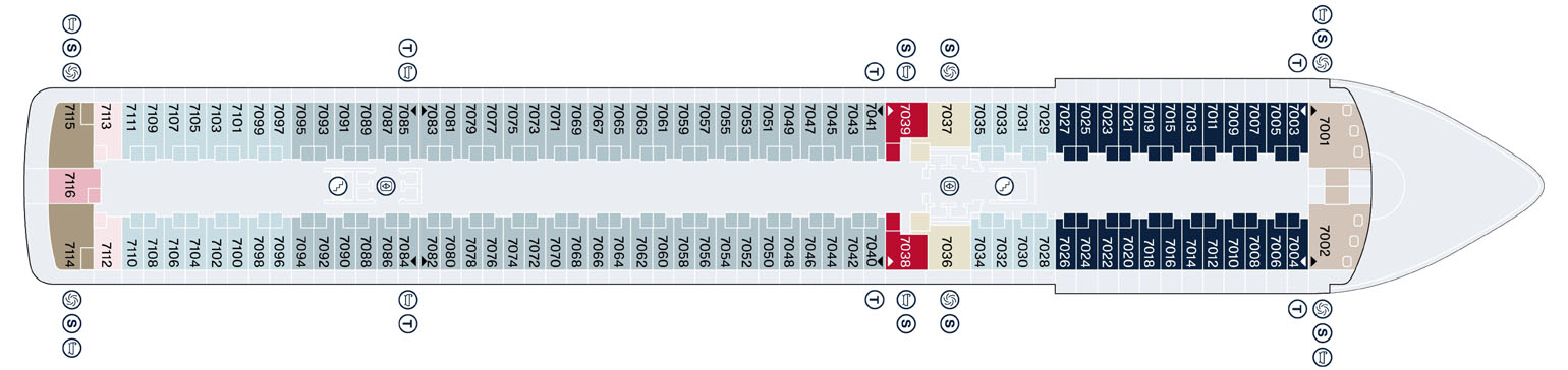 Планы палуб Explora I: Палуба 7