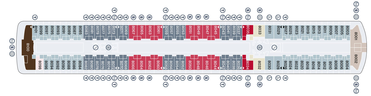Планы палуб Explora I: Палуба 8